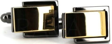Gold and Black Cufflinks