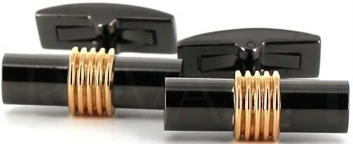 Golden and Black Cufflinks III