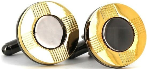 Golden and Black Cufflinks IV
