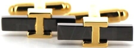 Golden and Black Cufflinks VII