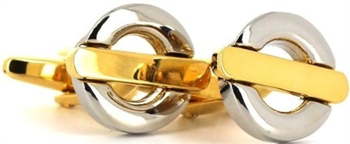 Gold and Silver Cufflinks IV