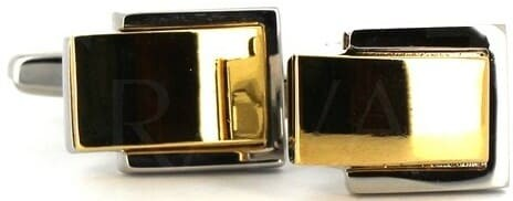 Gold and Silver Cufflinks V