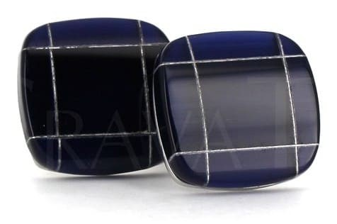 Midnight Blue Enamel Cufflinks