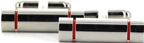 Enamelled Cylindrical Cufflinks III