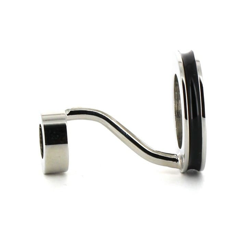Double Black Enamel Ball Cufflinks