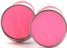 Double Ball Pink Enamel Cufflinks