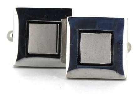 Double Square Enamel Cufflinks