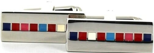Multicolor Enamel Cufflinks