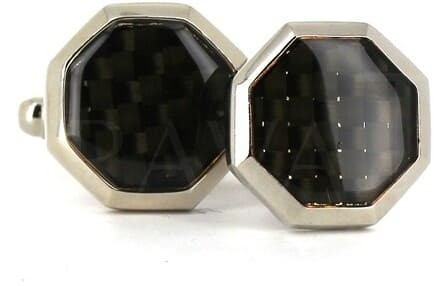 Black Enamel Octagonal Cufflinks