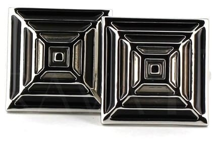 Enamel Pyramid Cufflinks