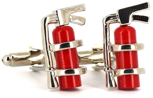Fire Extinguisher Cufflinks