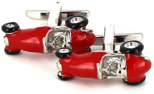 Retro Red Formula 1 Cufflinks