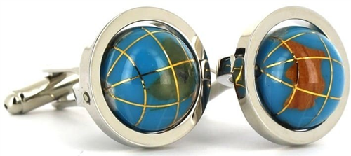 Blue Globe Cufflinks