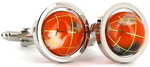 Orange Globe Cufflinks