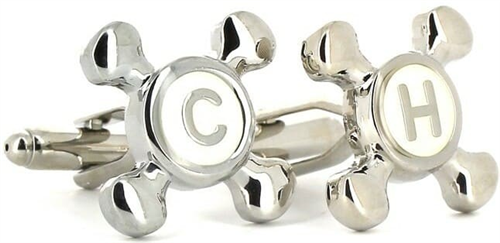 Cold-Hot Faucet Cufflinks