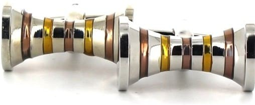 Yellow Hyperbola Cufflinks