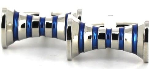 Blue Hyperbola Cufflinks I