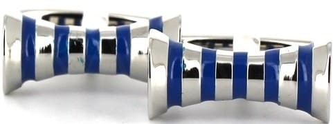 Blue Hyperbolas Cufflinks III