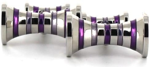 Purple Hyperbola Cufflinks