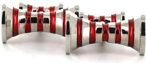 Red Hyperbola Cufflinks