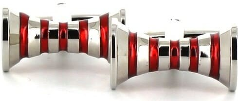 Red Hyperbolas Cufflinks I