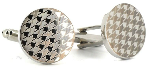 Circular Laser Cufflinks