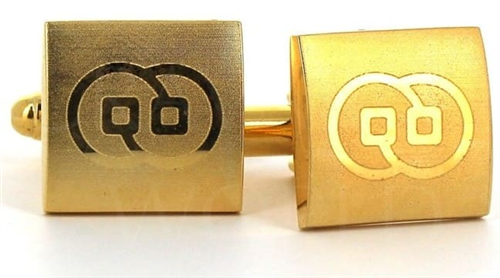 Gold Laser Cufflinks