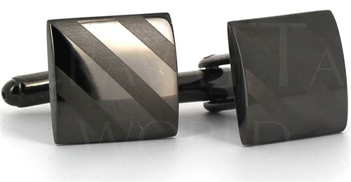 Black Laser Cufflinks