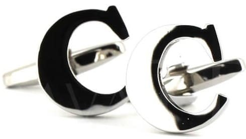 Cufflinks Letter C