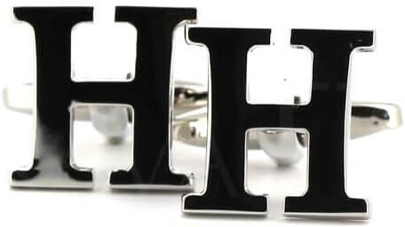 H Letter Cufflinks