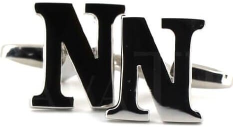 Letter N Cufflinks