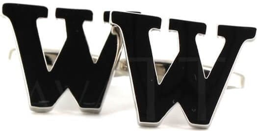 W Letter Cufflinks