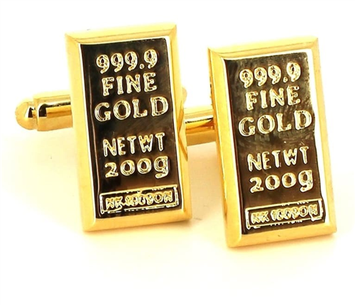 Gold Bullion Cufflinks