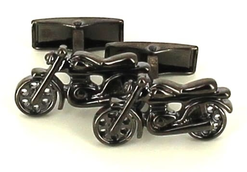 Black Motorcycle Cufflinks