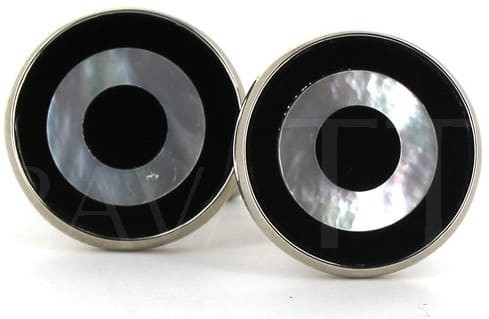 Circular Mother-of-Pearl Cufflinks II