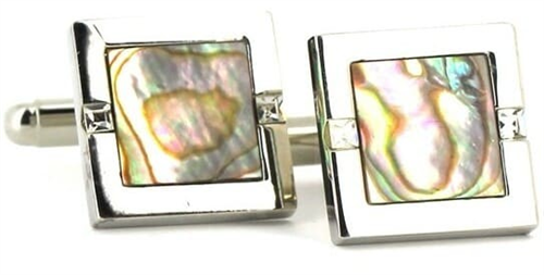 Square Mother-of-Pearl Cufflinks III