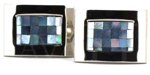 Rectangular Mother-of-Pearl Cufflinks III