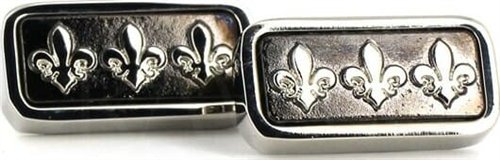 Silver Black Cufflinks II