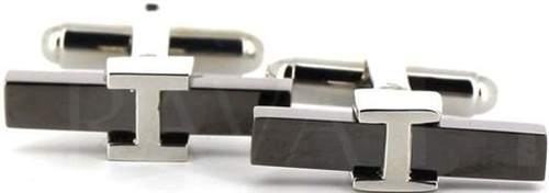 Black and Silver Cufflinks III