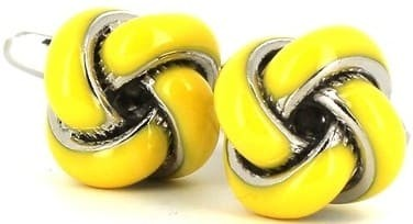Yellow Knot Cufflinks