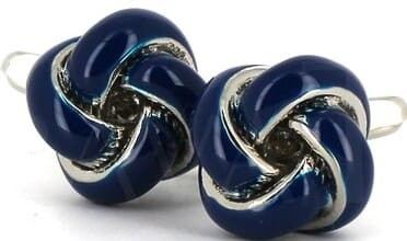 Midnight Blue Knot Cufflinks I