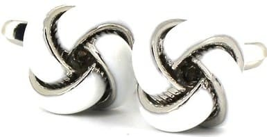White Knot Cufflinks