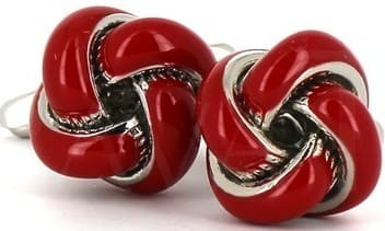 Bordeaux Knot Cufflinks