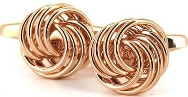 Copper Knot Cufflinks