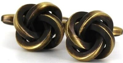 Dark Copper Knot Cufflinks I