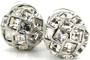 Stone-Embellished Knot Cufflinks