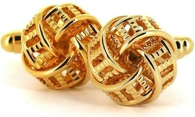 Golden Knot Cufflinks II