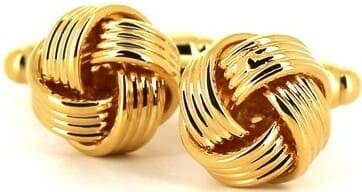 Striped Golden Knot Cufflinks II