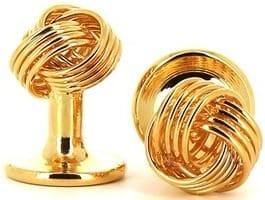Golden Knot Cufflinks VII