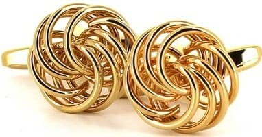 Golden Knot Cufflinks VIII